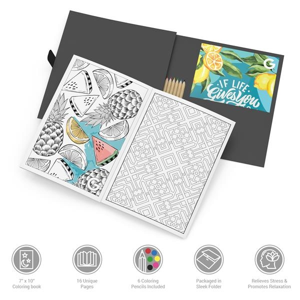 Promotional KolorKit Adult Coloring Book Kit